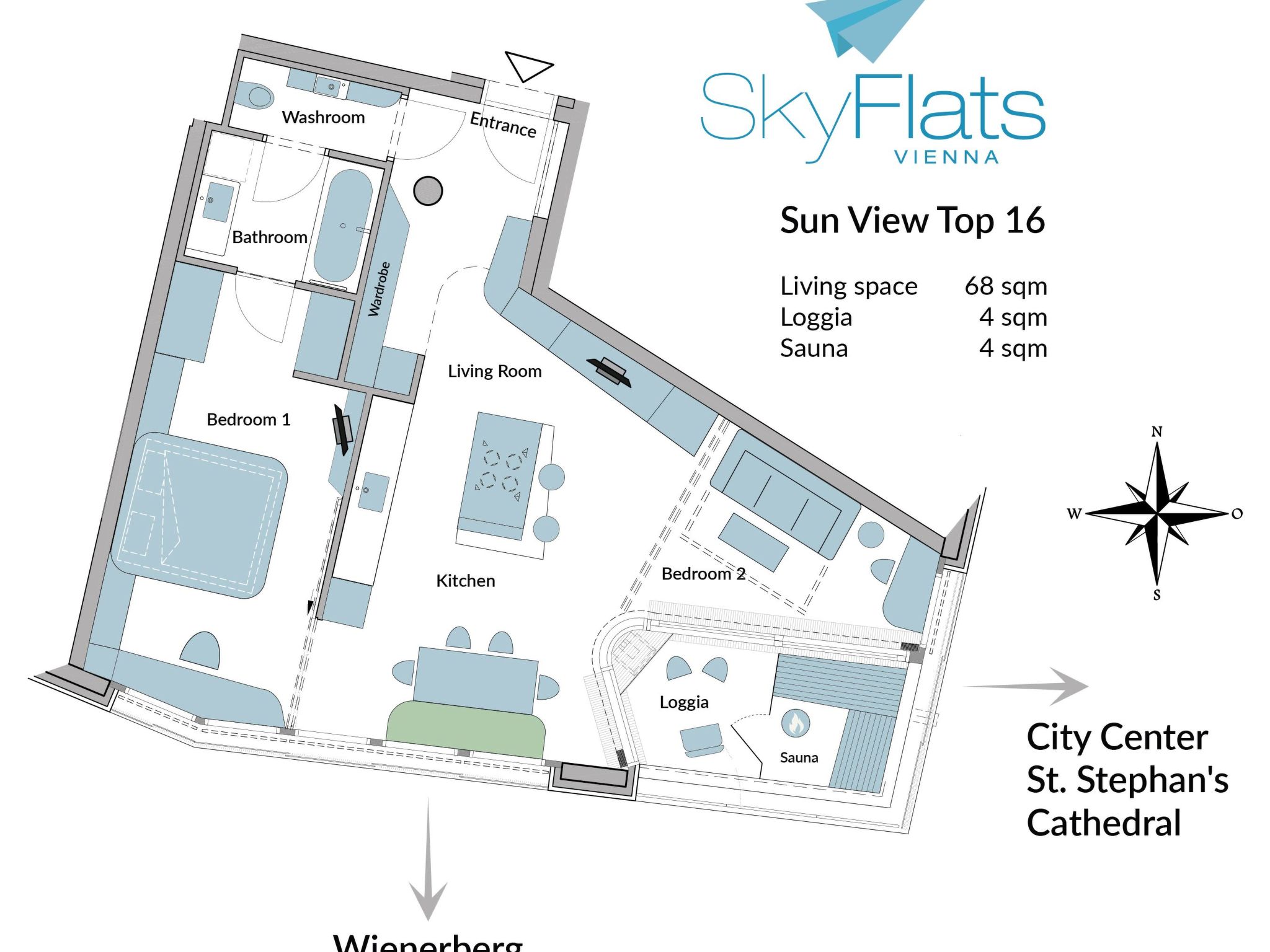 Skyflats Sun View-Binnen