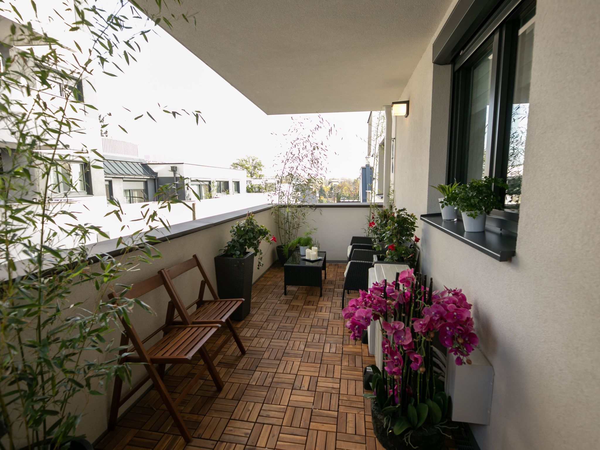 Moderne Wohnung in Kaisermühlen mit Garten und Panoramablick-Image-tags.info
