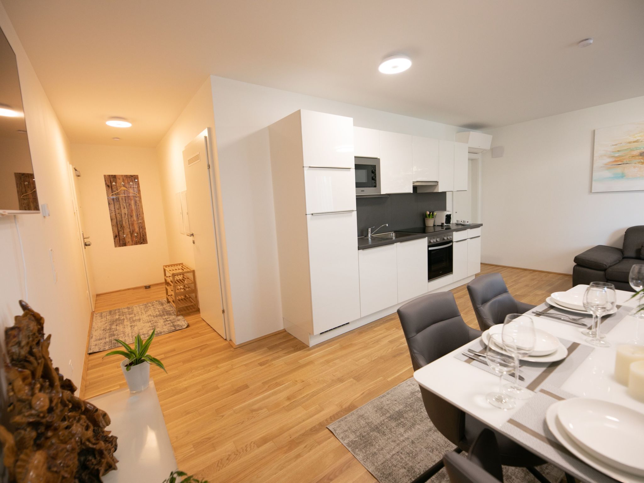 Moderne Wohnung in Kaisermühlen mit Garten und Panoramablick-Image-tags.info