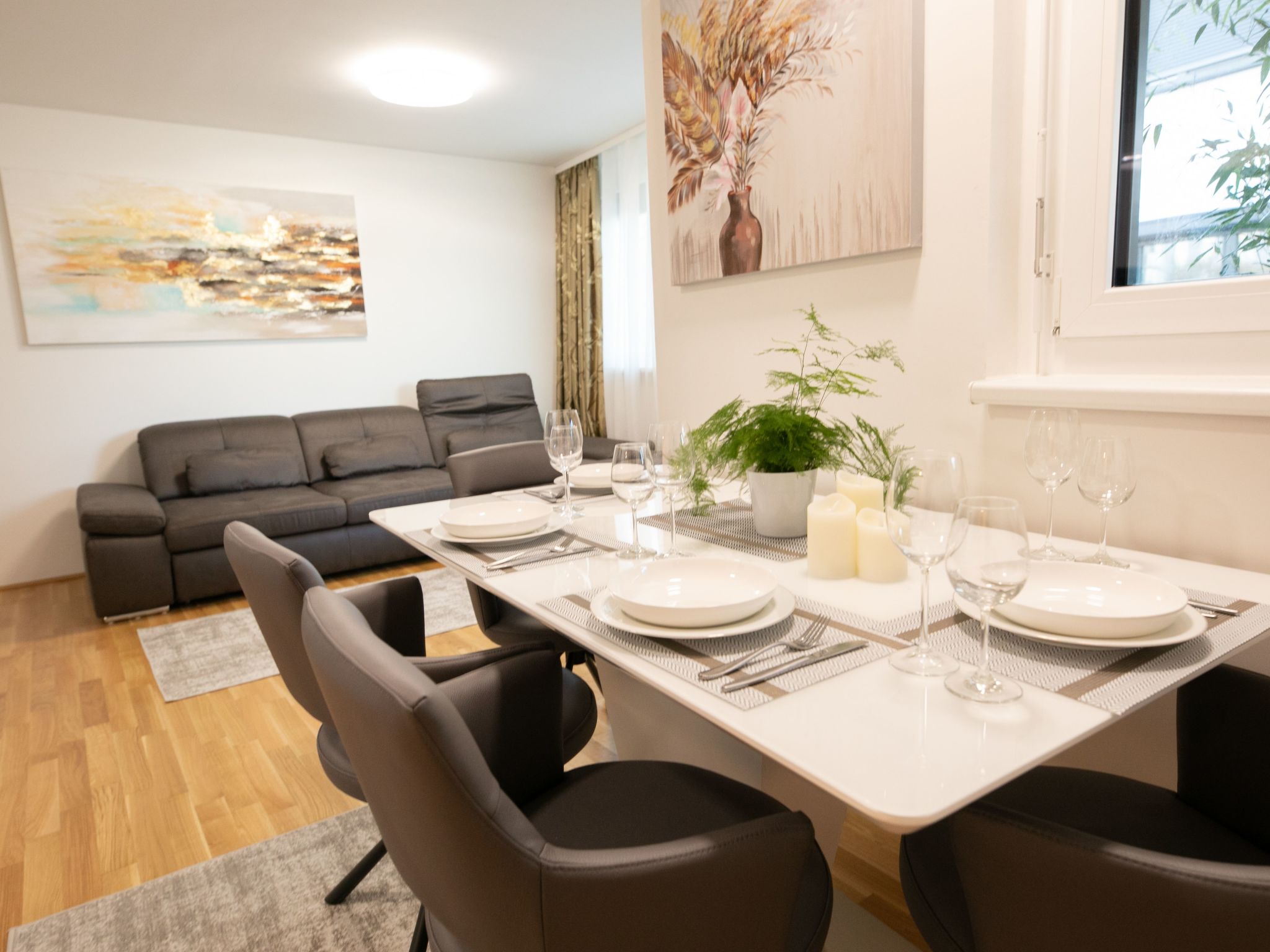 Moderne Wohnung in Kaisermühlen mit Garten und Panoramablick-Image-tags.info