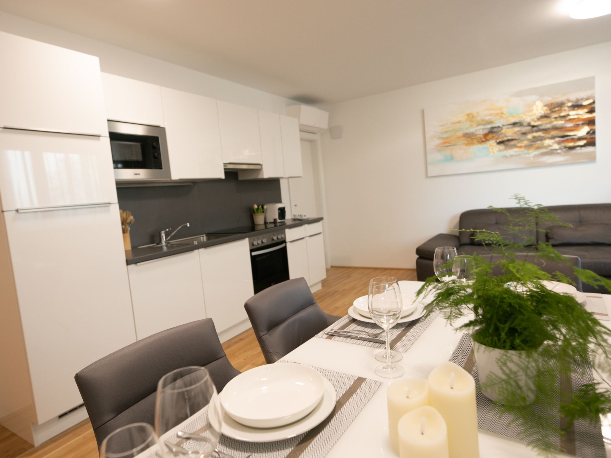 Moderne Wohnung in Kaisermühlen mit Garten und Panoramablick-Image-tags.info