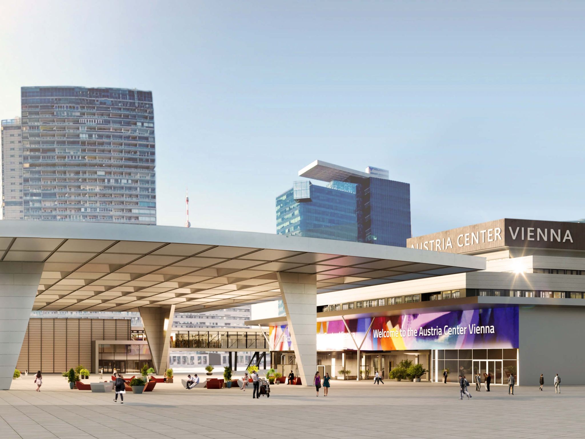 Moderne Wohnung in Kaisermühlen mit Garten und Panoramablick-Image-tags.info