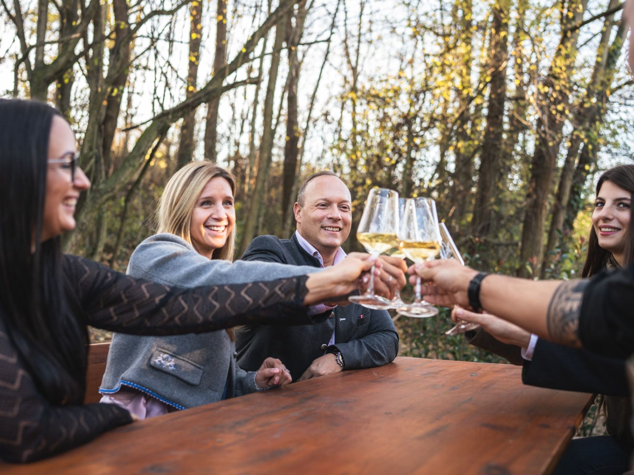 Weinfass-Chalet für 8 in Grub an der March-Buiten