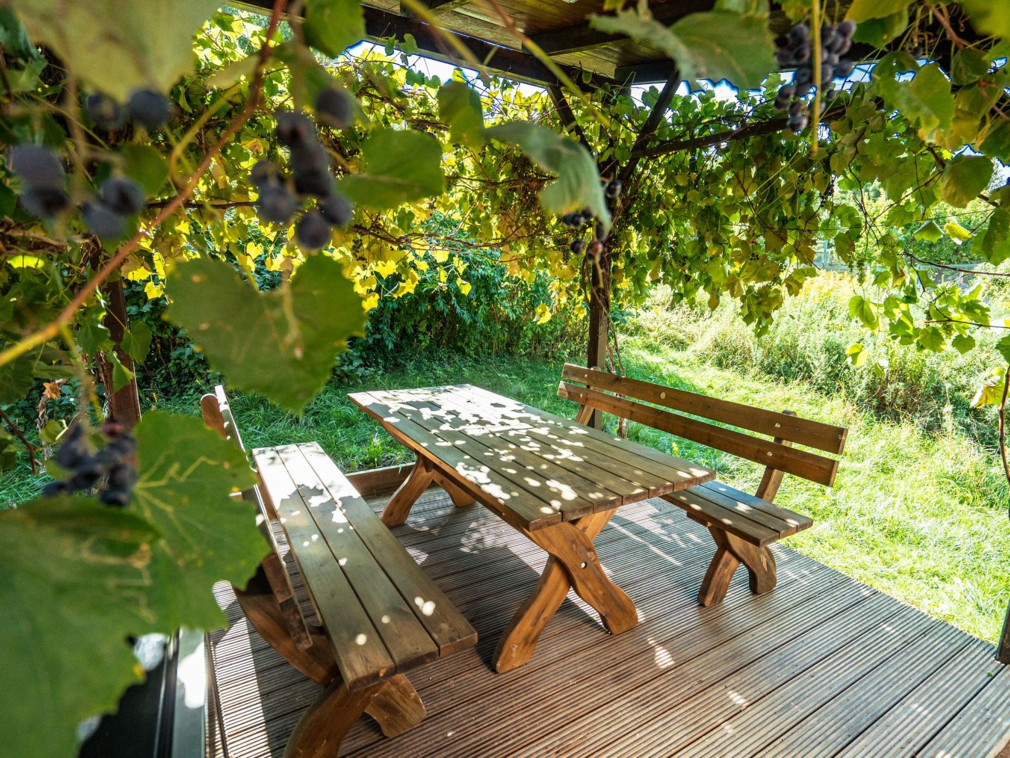 Weinfass-Chalet für 4 in Grub an der March-Buiten