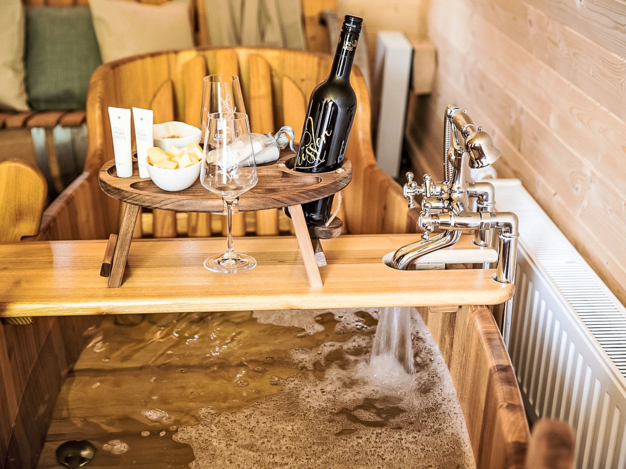 Weinfass-Chalet für 4 in Grub an der March - Binnen