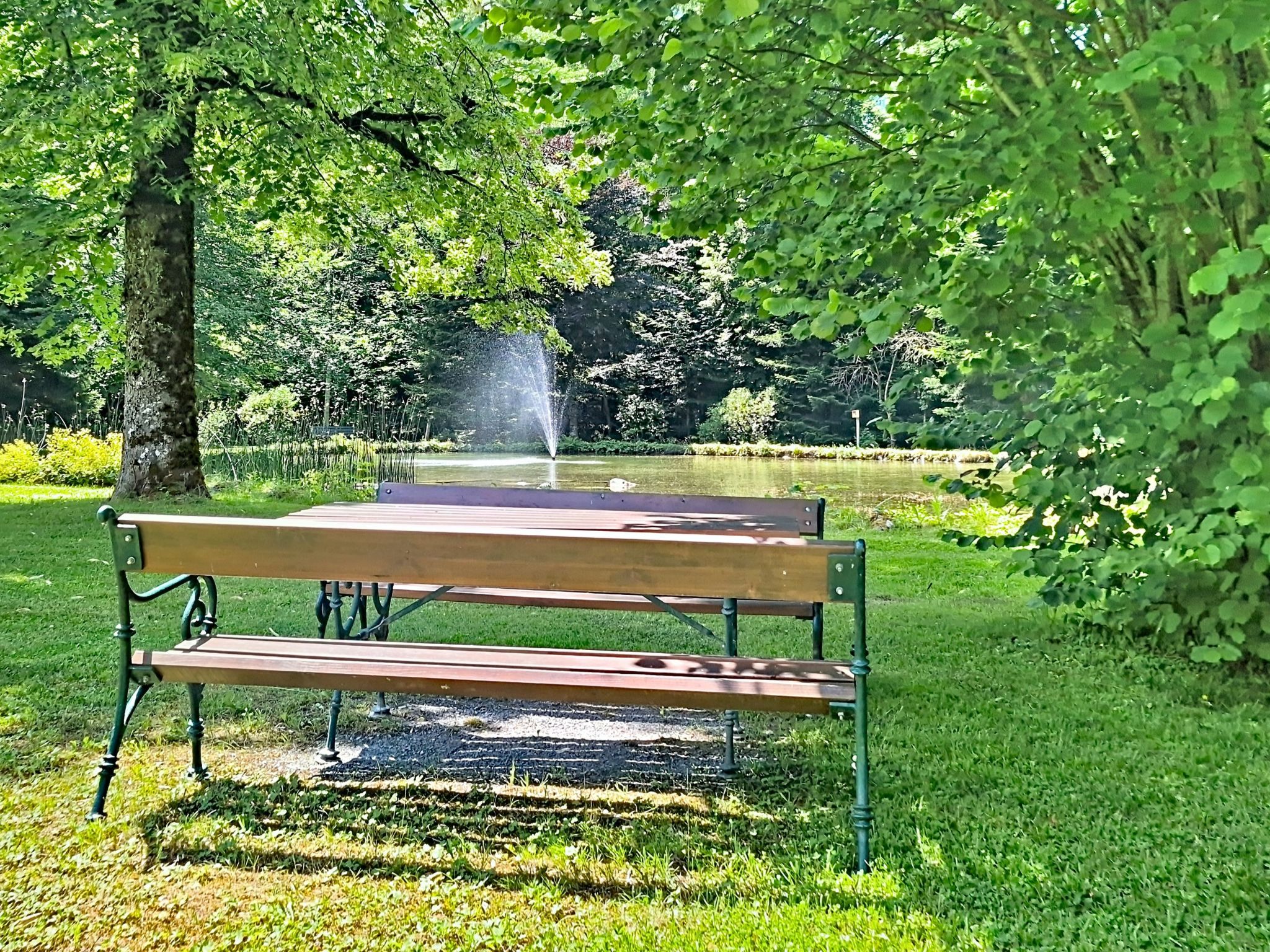 Im Schlosspark mit Hallenbad - Buiten
