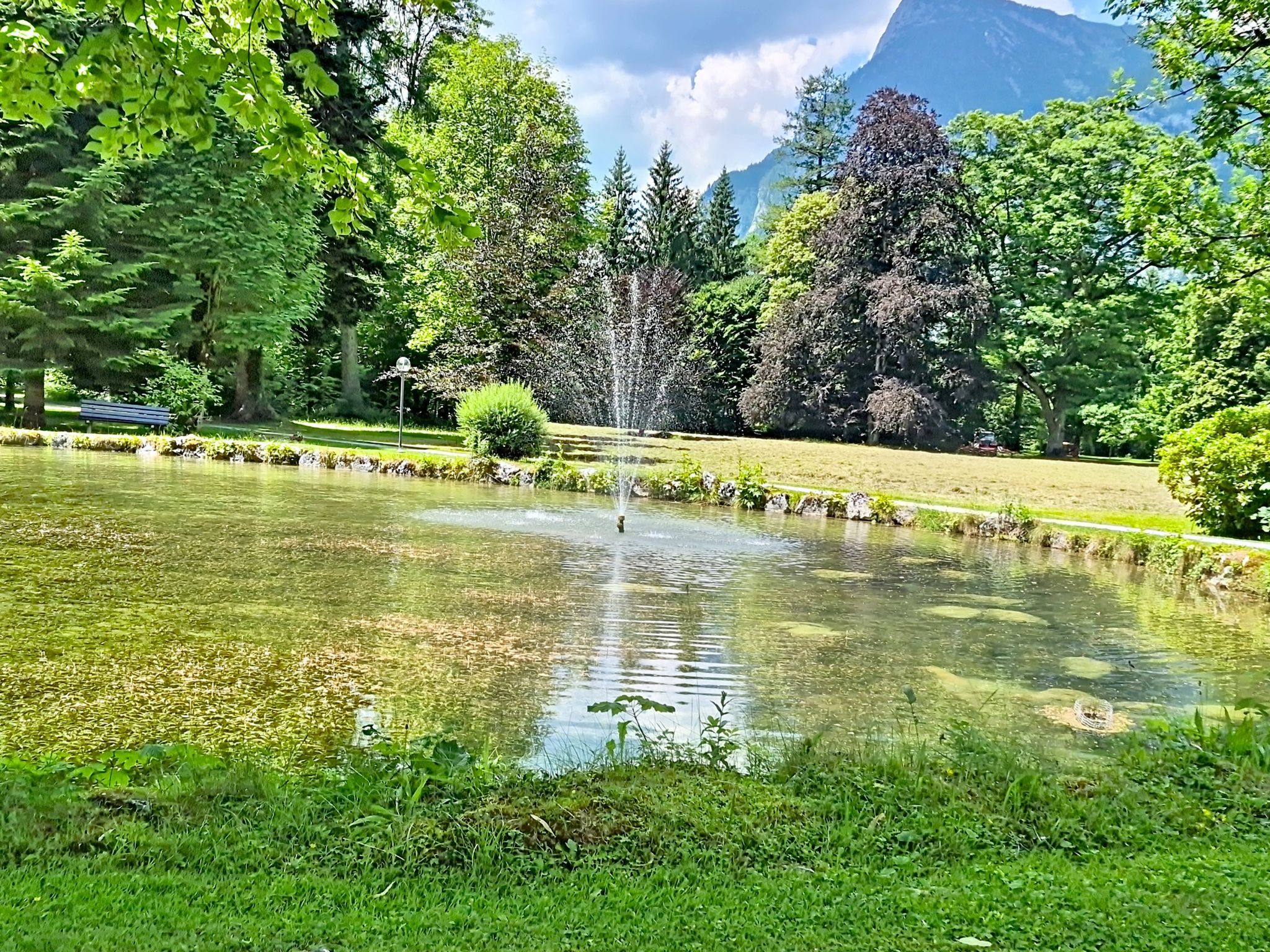 Im Schlosspark mit Hallenbad - Buiten