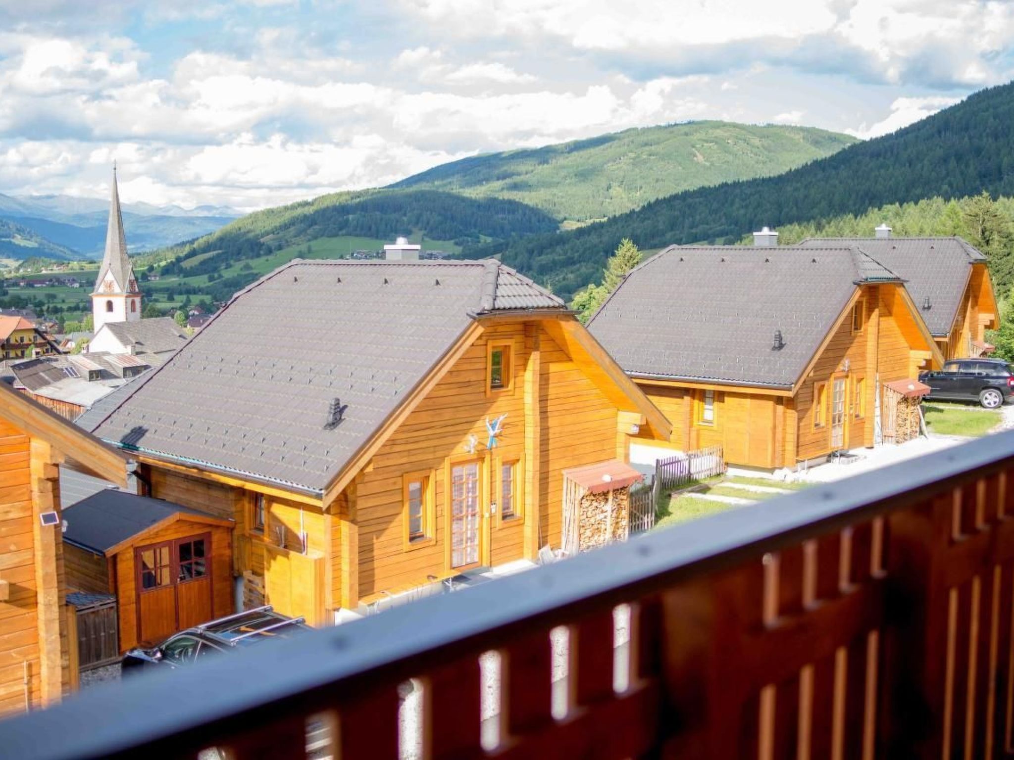 Schönes Ferienhaus in Holzblockbohle mit Sauna-Dedans