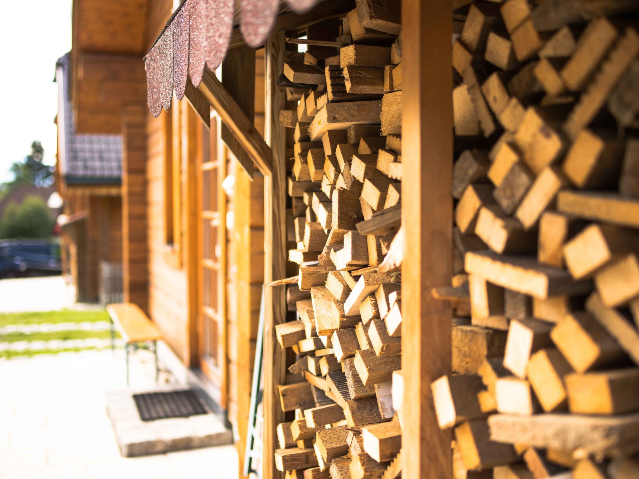 Komfortables Ferienhaus mit Galerie und Balkon-Dedans