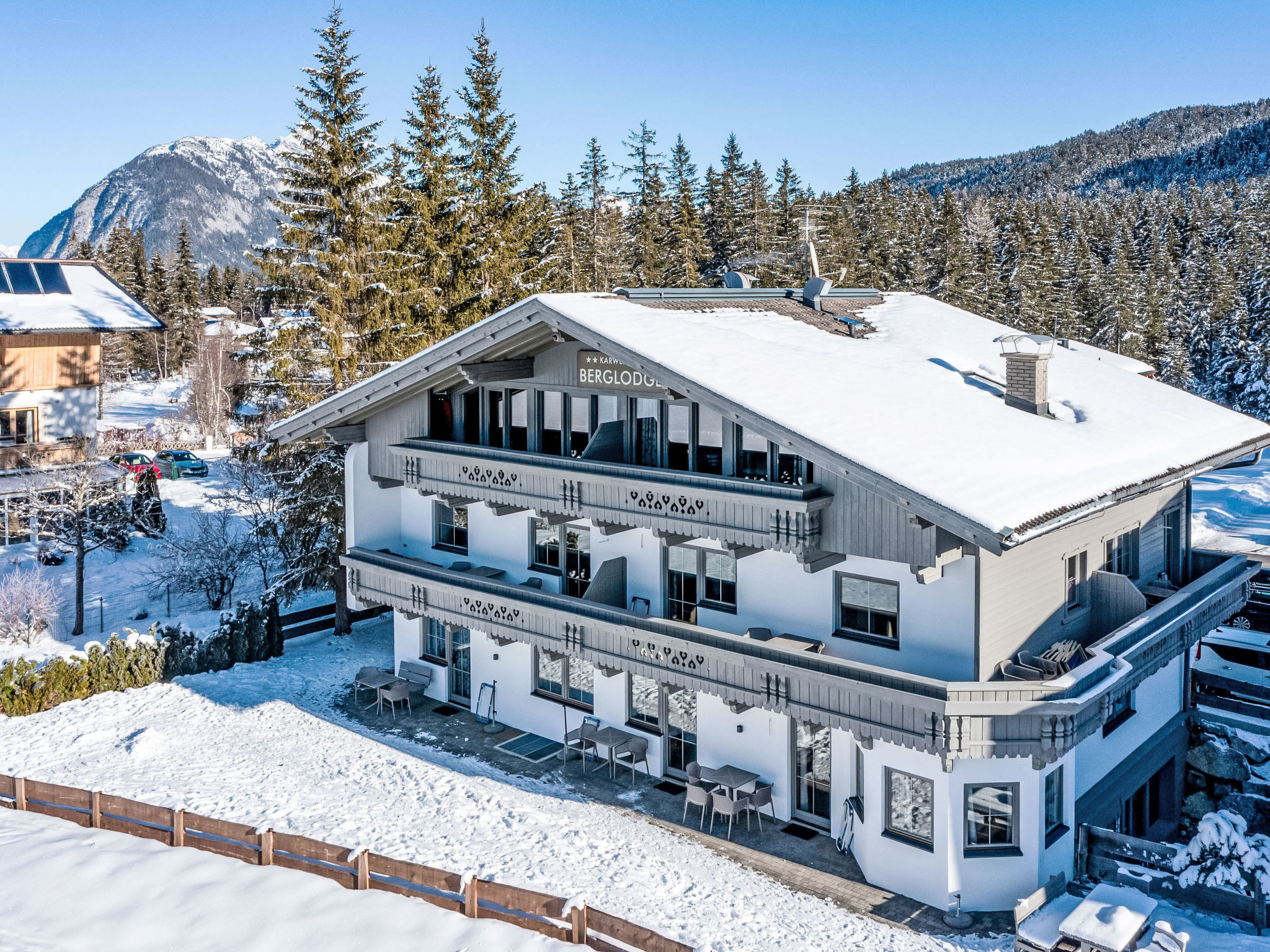 Ferienhaus mit umzäuntem Garten in Leutasch (Österreich) und 1 Hund erlaubt