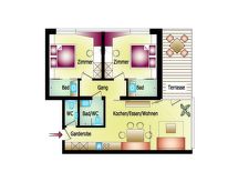 Luxe appartement voor 6 personen direct aan de piste in Aschau im Zillertal - thumbnail 3
