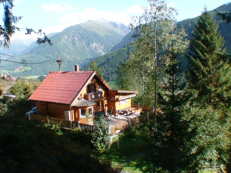 Sauna en bergzicht in vakantiehuis Chalet Waldegg, Königsleiten in Königsleiten