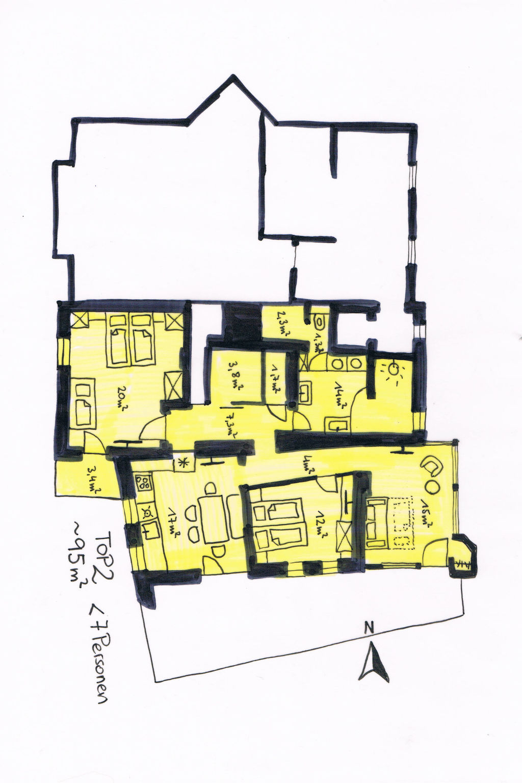 Appartement Sandra – Plan, photo 10 sur 10