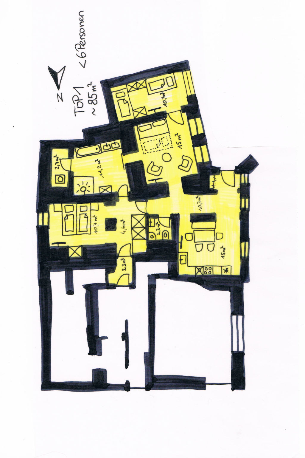 Appartement Sandra – Plan, photo 8 sur 8