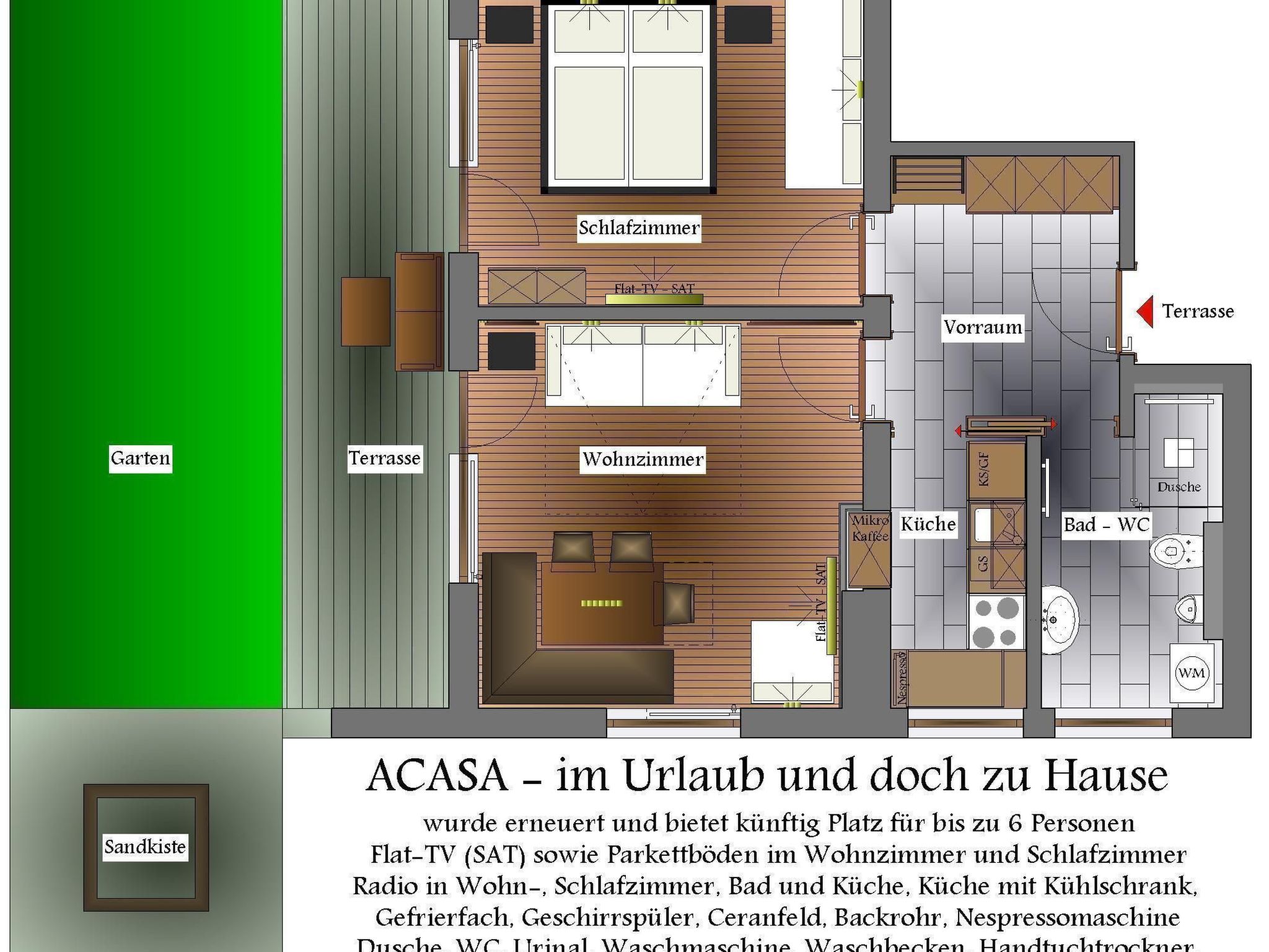 Gemütliche Ferienwohnung in Nauders mit Terrasse und Garten - Dedans