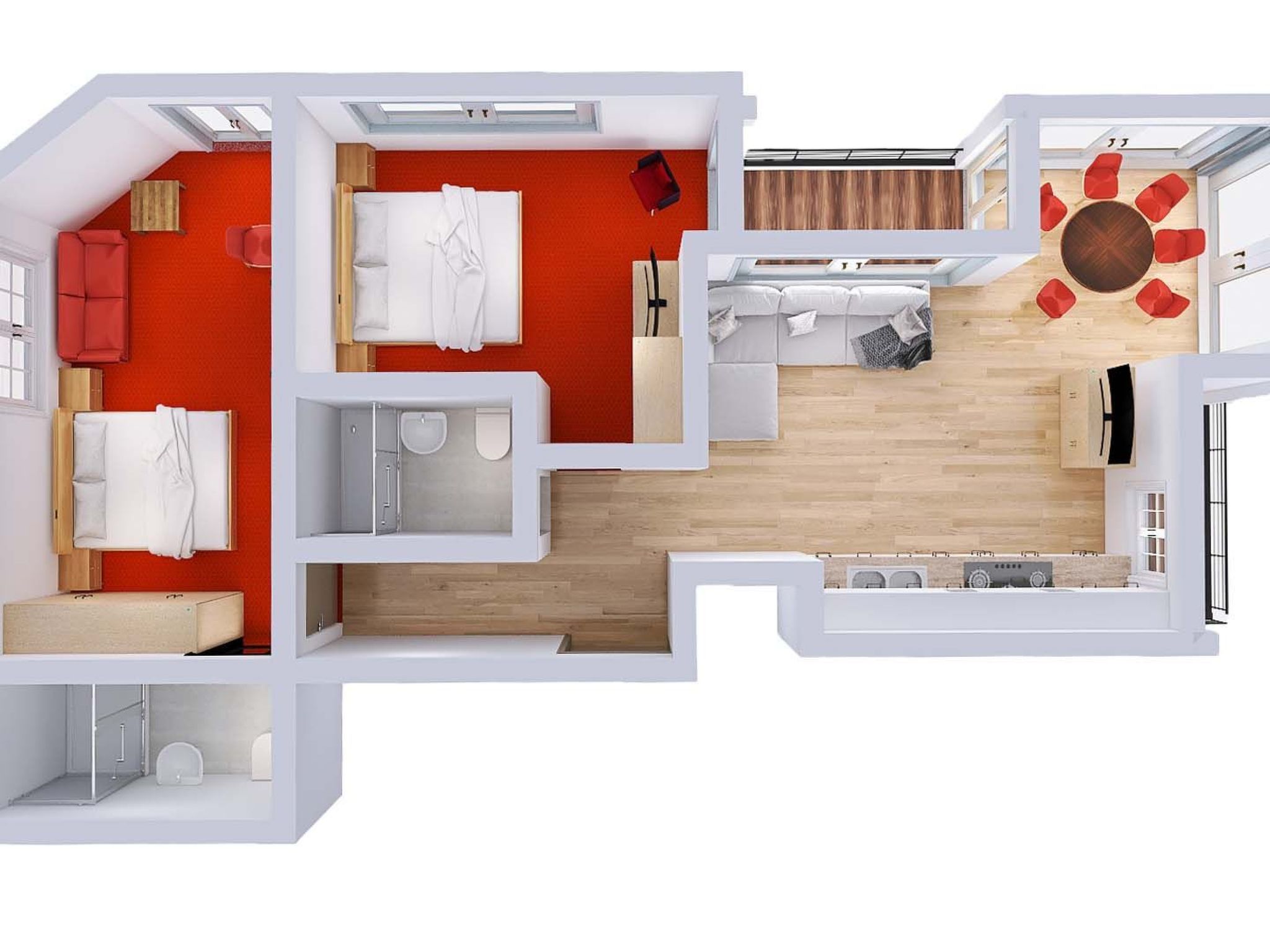 Appartement 303/201-Drinnen