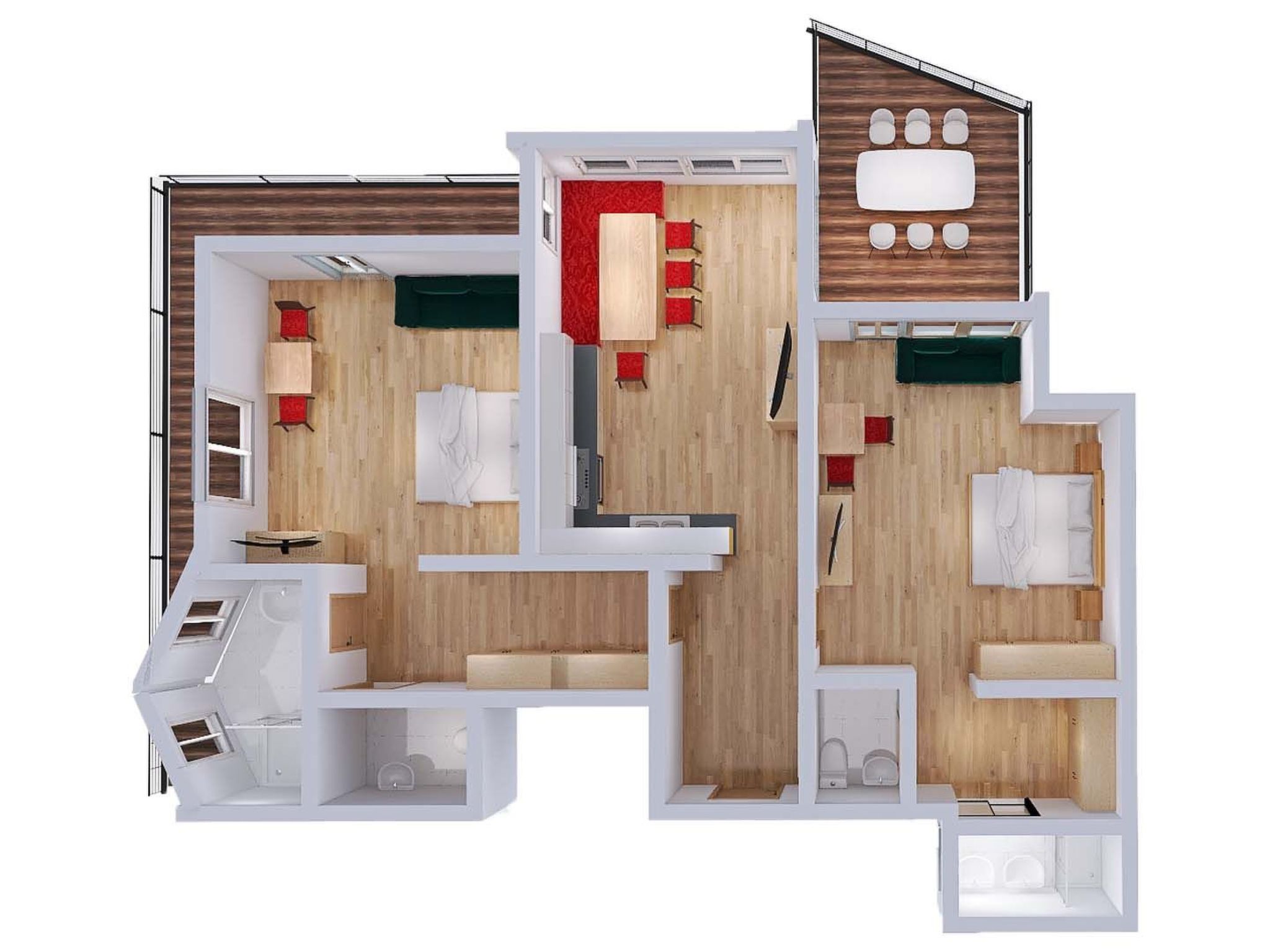 Appartement 303/201-Drinnen