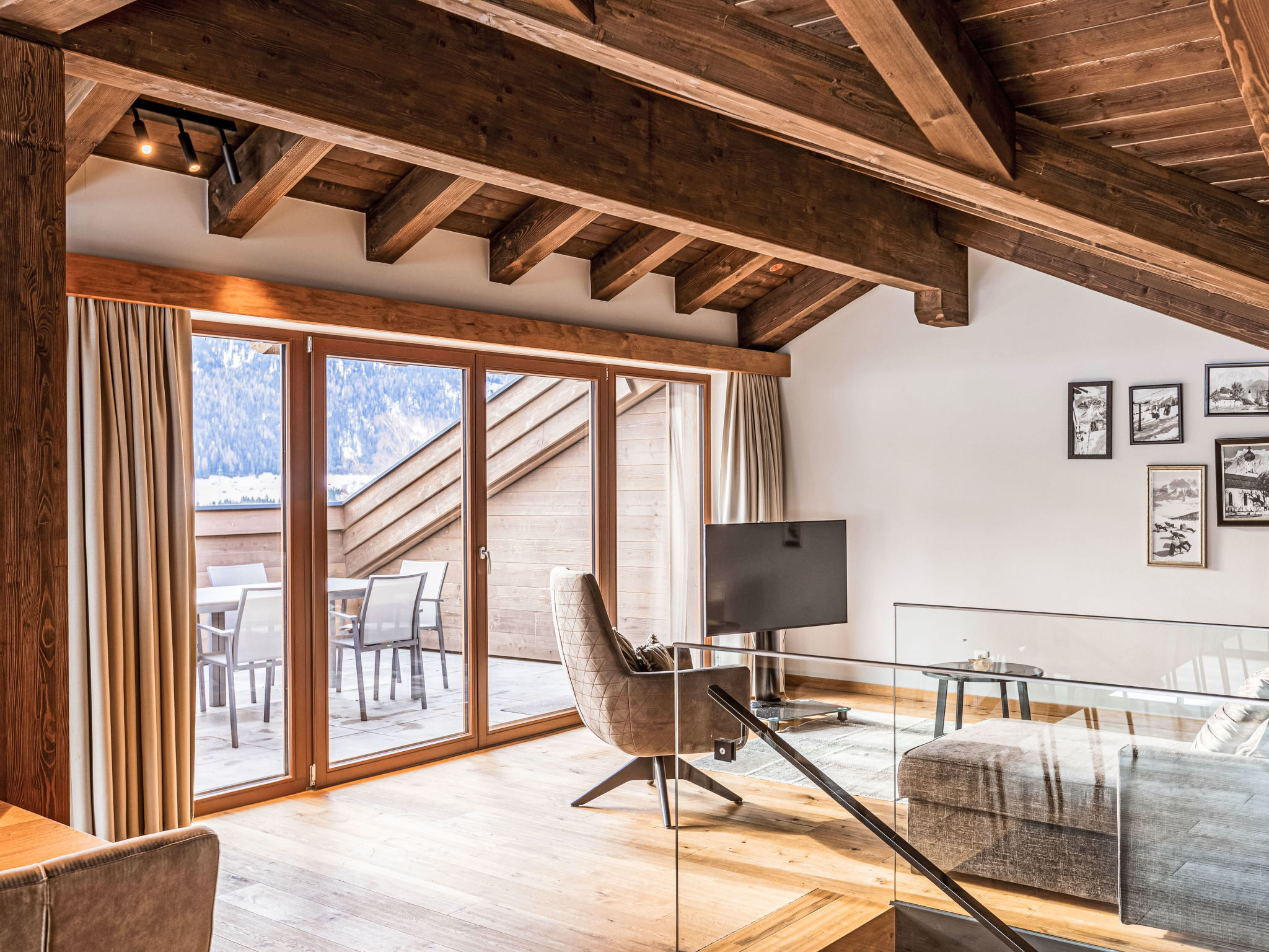 Luxe penthouse voor 8 personen in Ehrwald, vlakbij centrum en golfbaan - foto 3