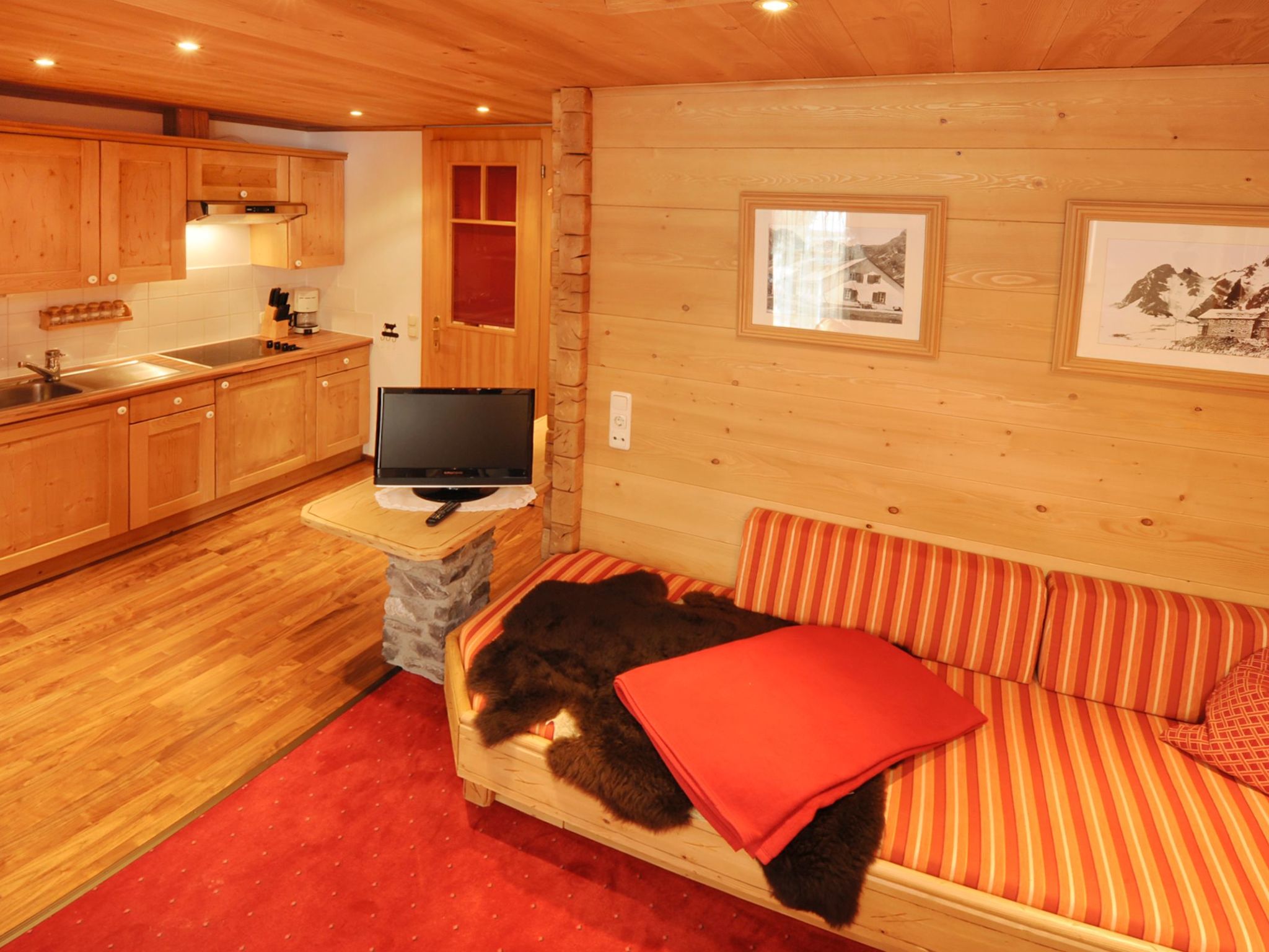 Ruhige Wohnung in Sankt Gallenkirch mit Garten-Dedans