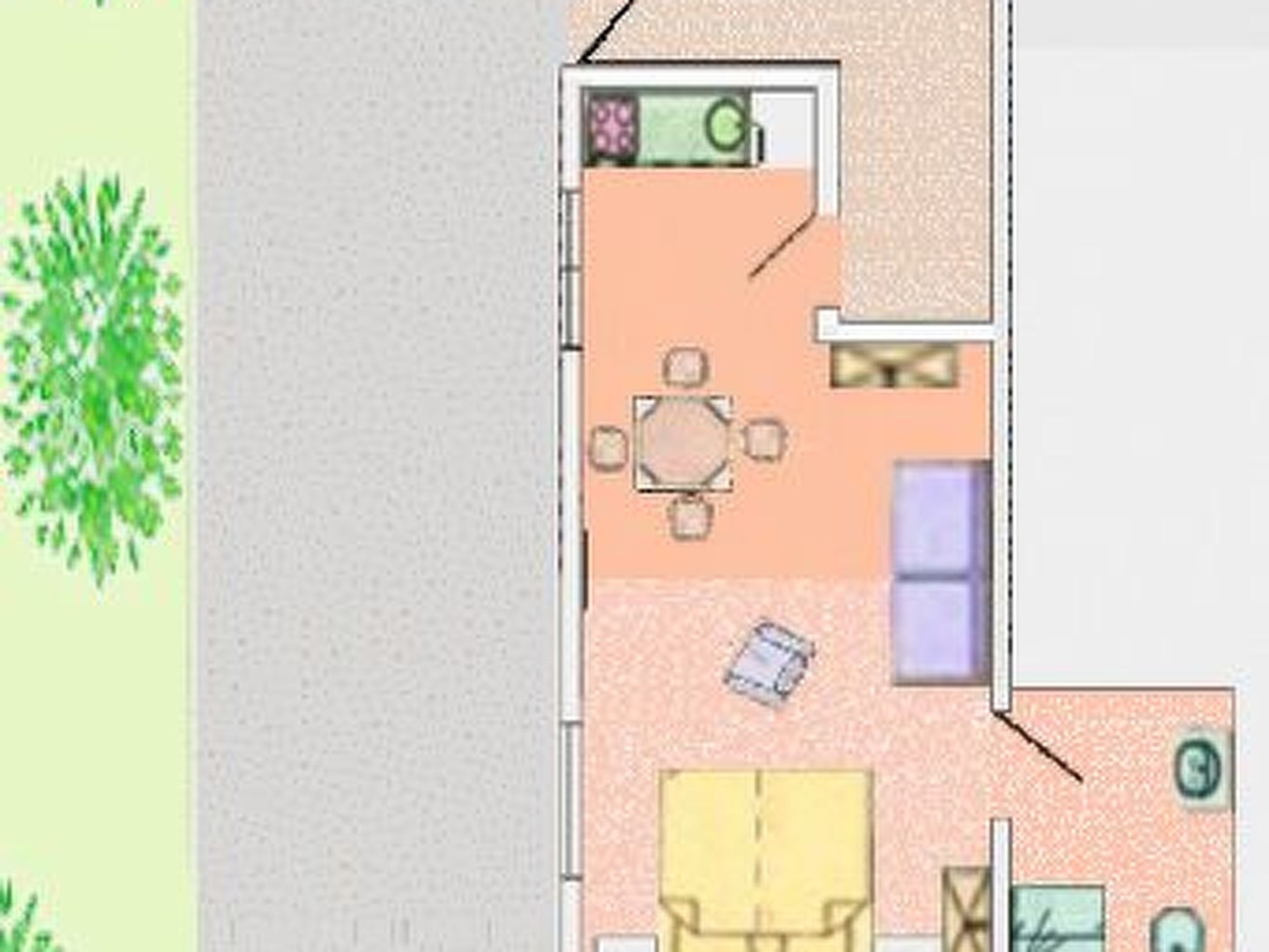 Für zwei Gäste-Binnen