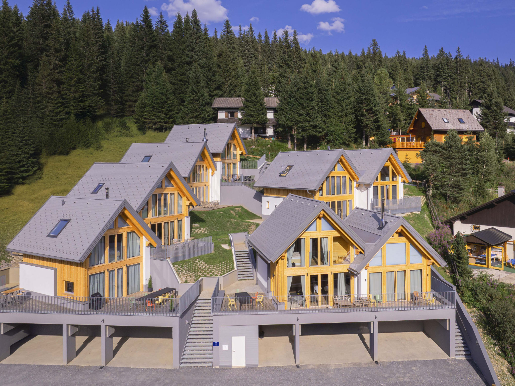 Chalet Nr. 4 mit 2 Schlafzimmern und Sauna-Buiten