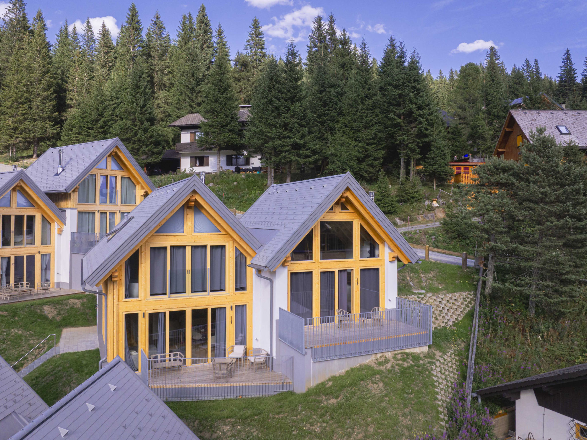 Chalet Nr. 4 mit 2 Schlafzimmern und Sauna-Buiten