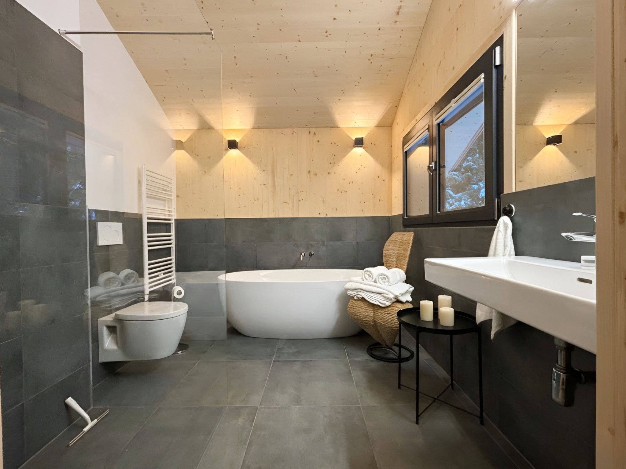 02_Nth031_Sup Chalet mit Sauna und Hot Tub 2 Etage - Drinnen