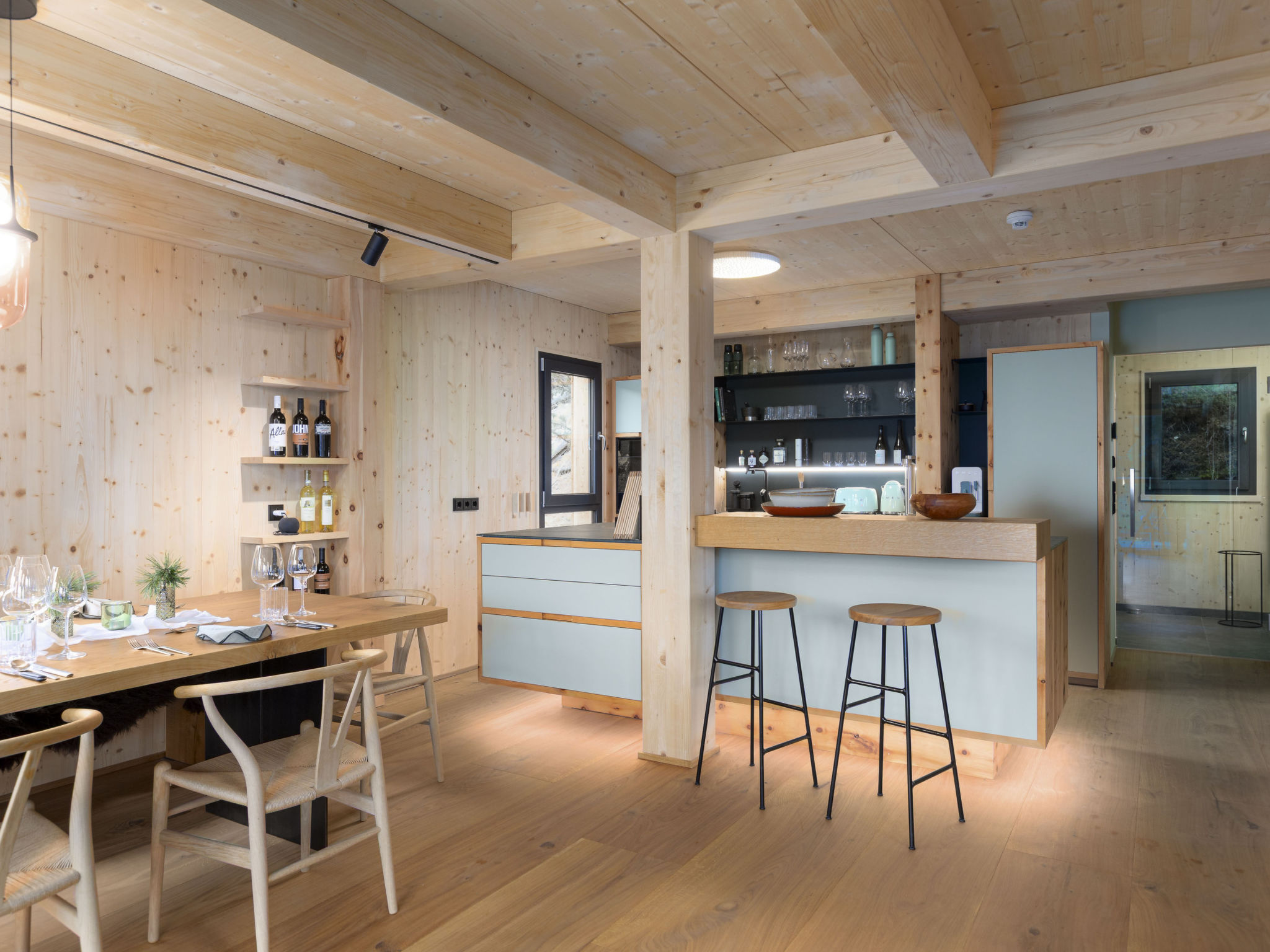 03_NTH032_Deluxe Chalet mit Sauna und Hot Tub - Drinnen