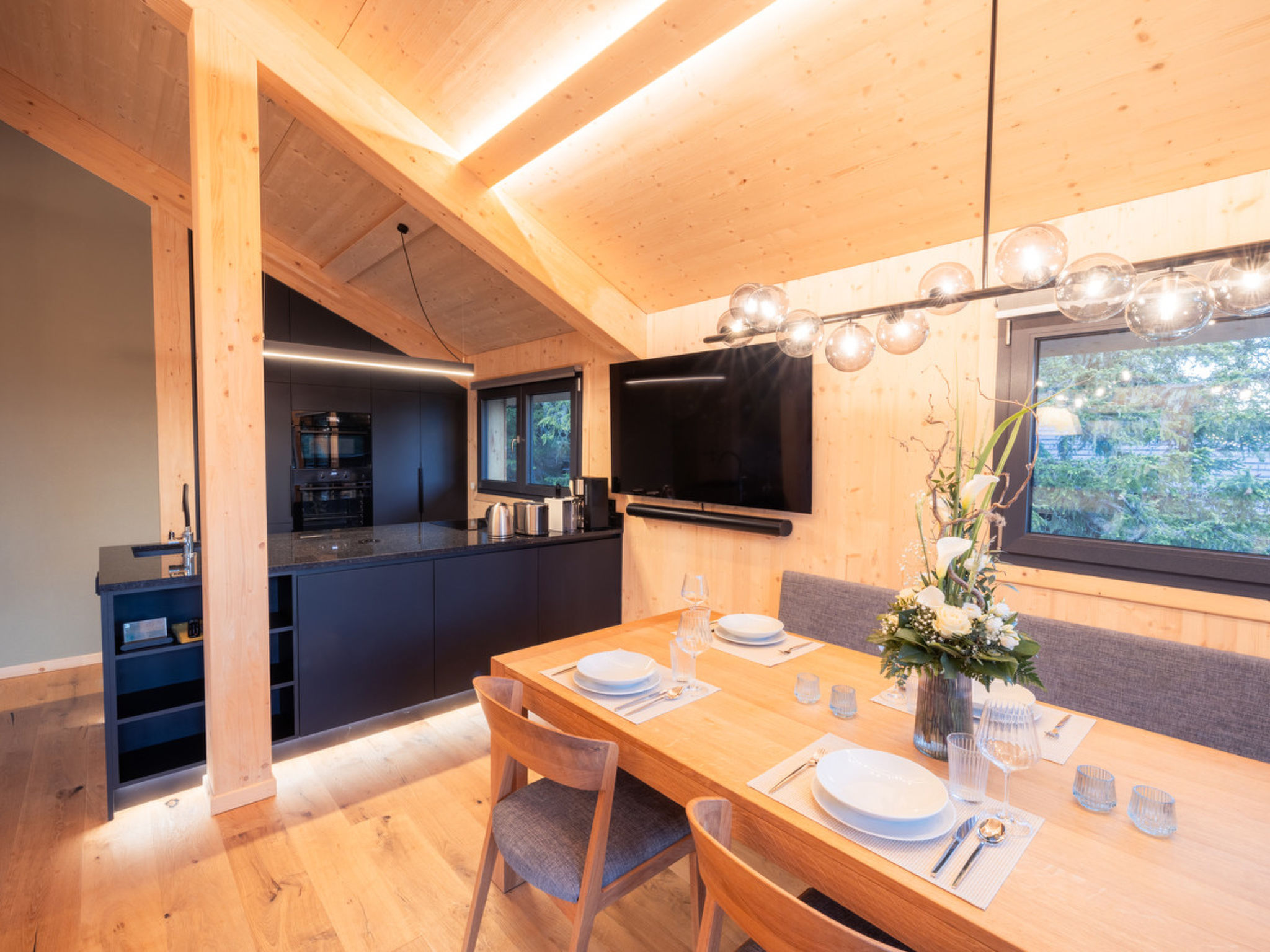 02_NTH030_Sup Chalet mit Sauna und Hot Tub 2 Etage - Drinnen