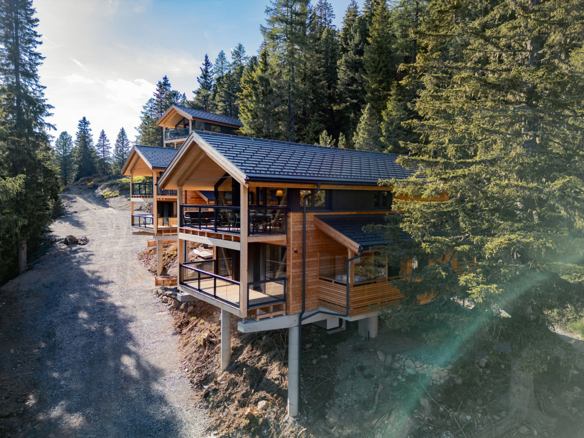 02_NTH030_Sup Chalet mit Sauna und Hot Tub 2 Etage - Draußen