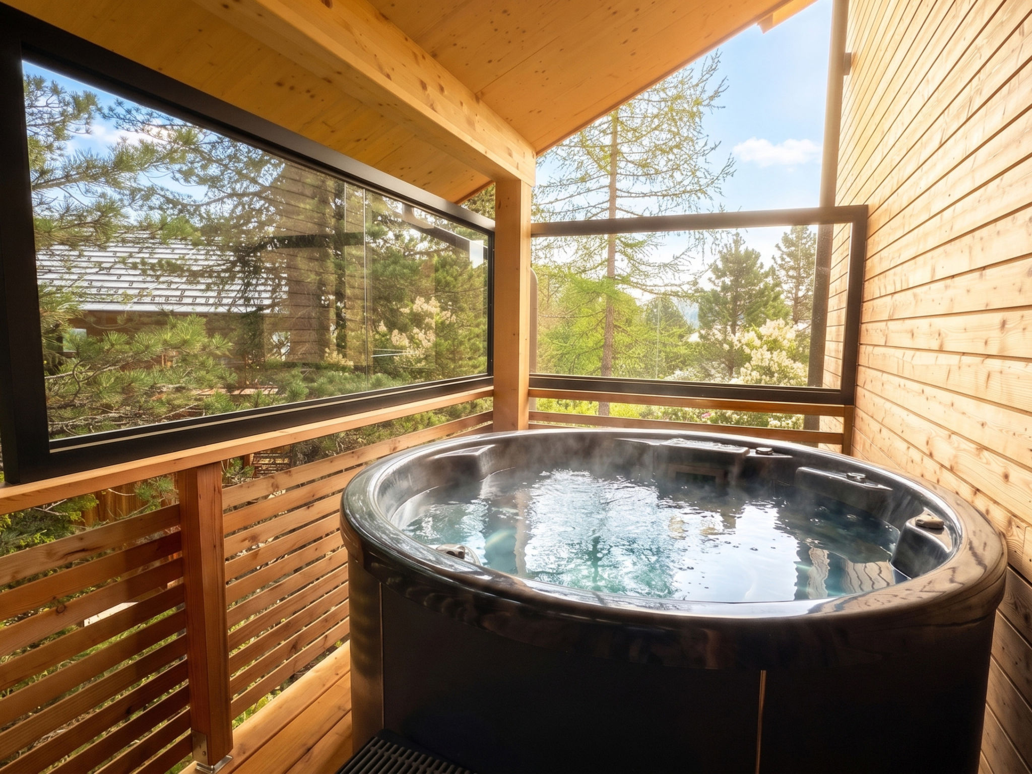 02_NTH052_18c_Sup Chalet mit Sauna und Hot Tub 2 E - Buiten