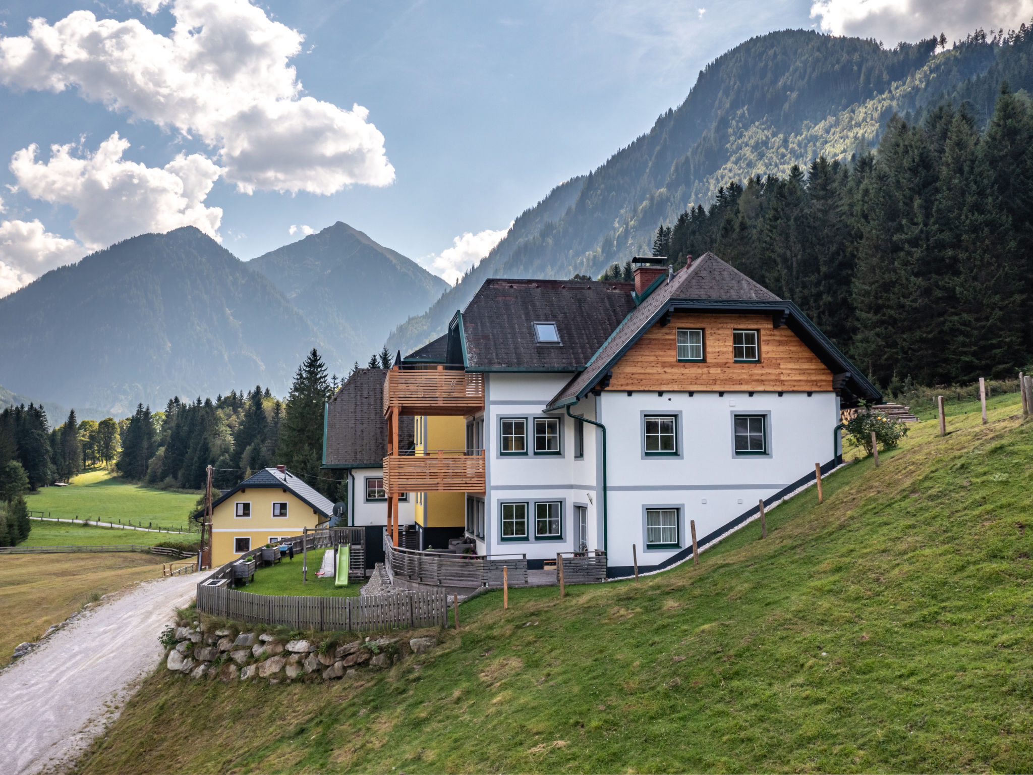 Ferienhaus mit umzäuntem Garten in Stein an der Enns (Österreich) und 1 Hund erlaubt