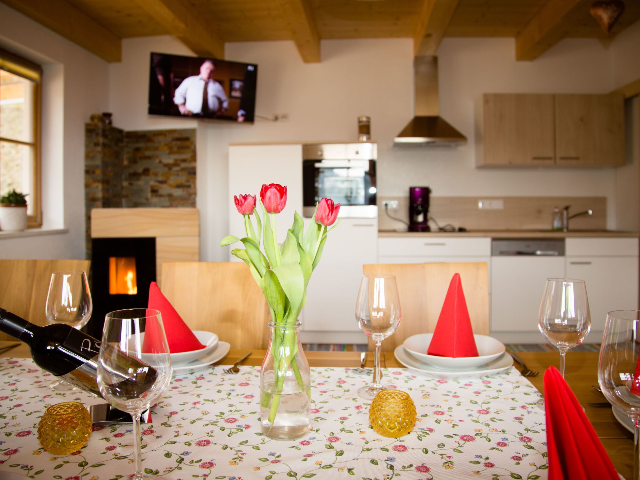 Alm-Ferienhaus-Binnen