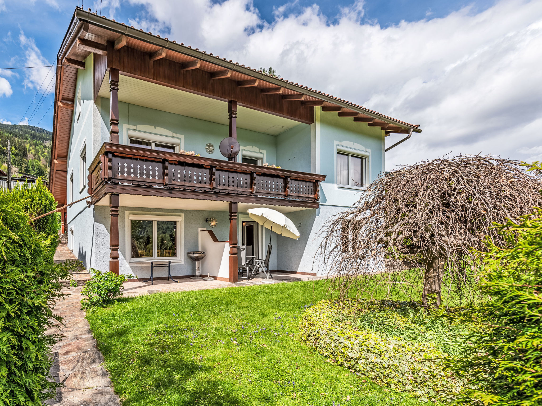 Rustiek appartement bij het meer met uitzicht op de bergen in Bodensdorf - foto 2
