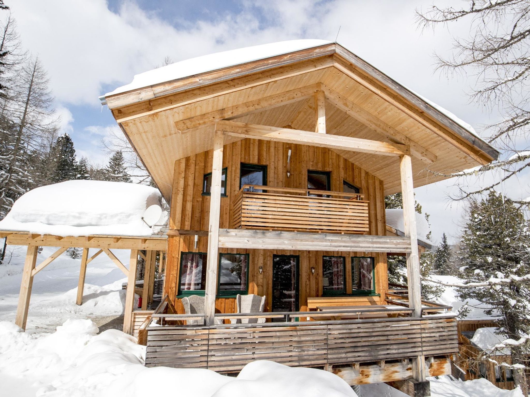 Ruim chalet voor 10 met privé-sauna en whirlpool aan de Turracher Höhe - foto 6