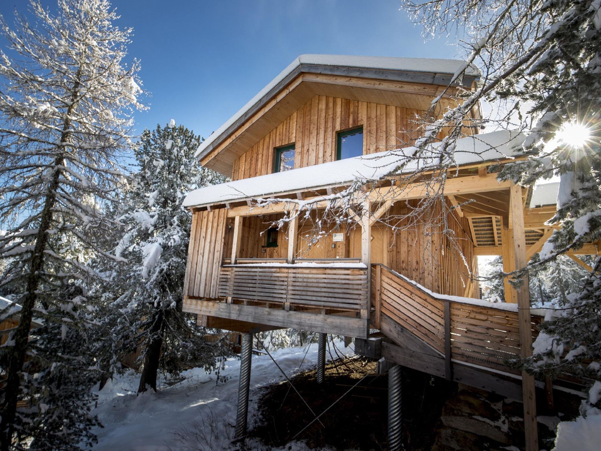 Ruim chalet voor 10 met privé-sauna en whirlpool aan de Turracher Höhe - foto 7