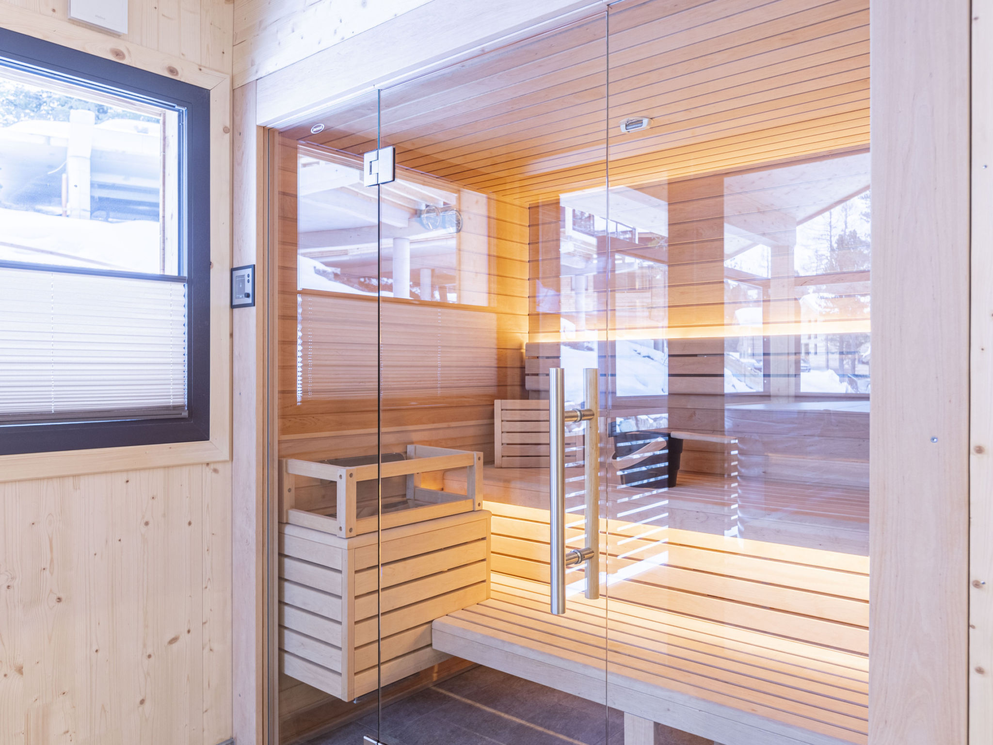 02_Nth011_Sup Chalet mit Sauna und Hot Tub 2 Etage - Binnen