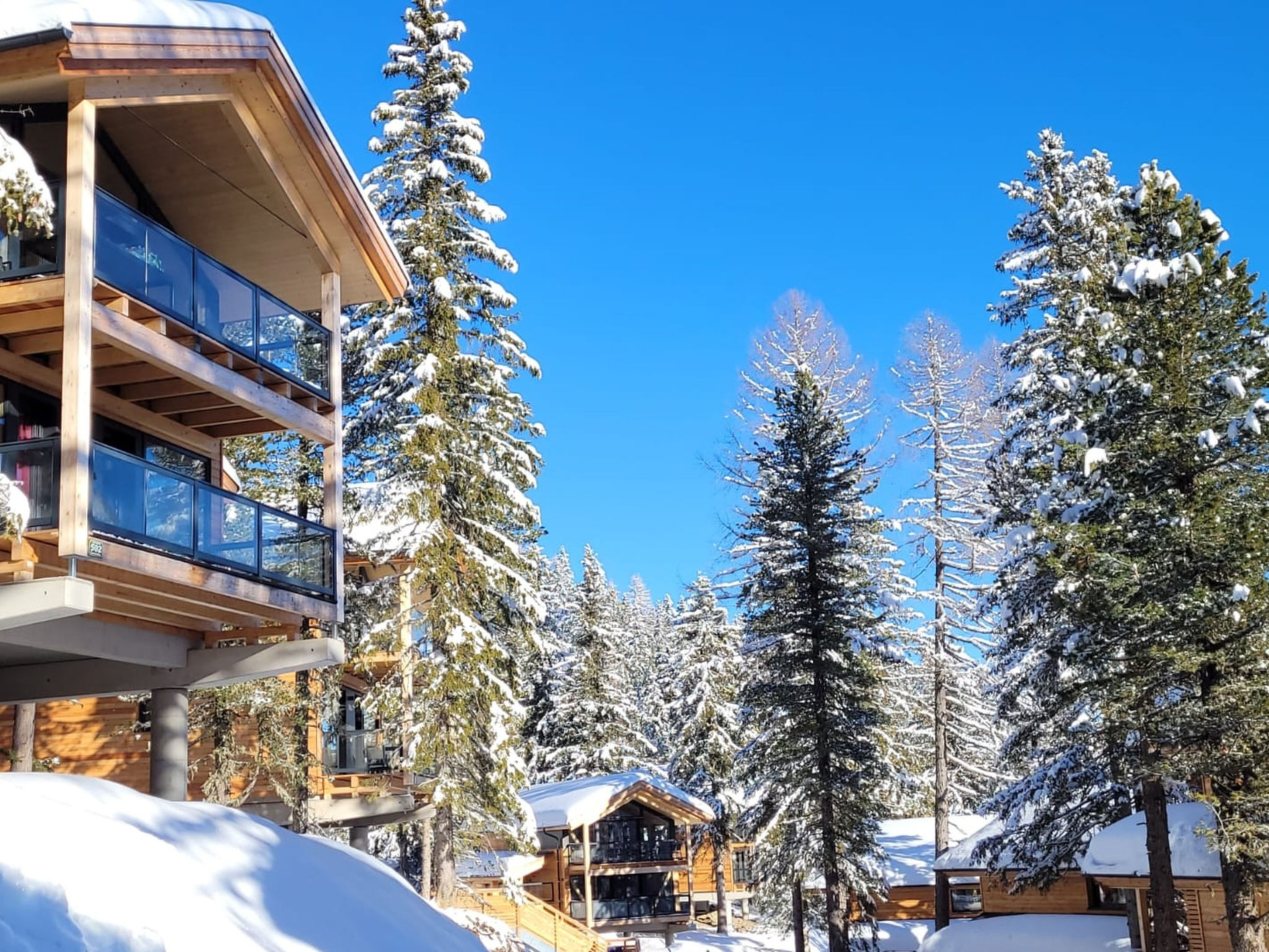 02_Nth011_Sup Chalet mit Sauna und Hot Tub 2 Etage - Buiten