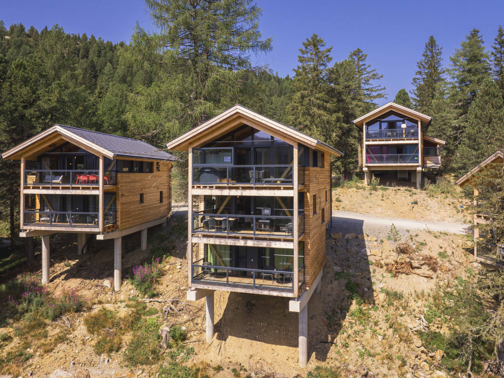 02_NTH003_Sup Chalet mit Sauna und Hot Tub 3 Etage - Buiten