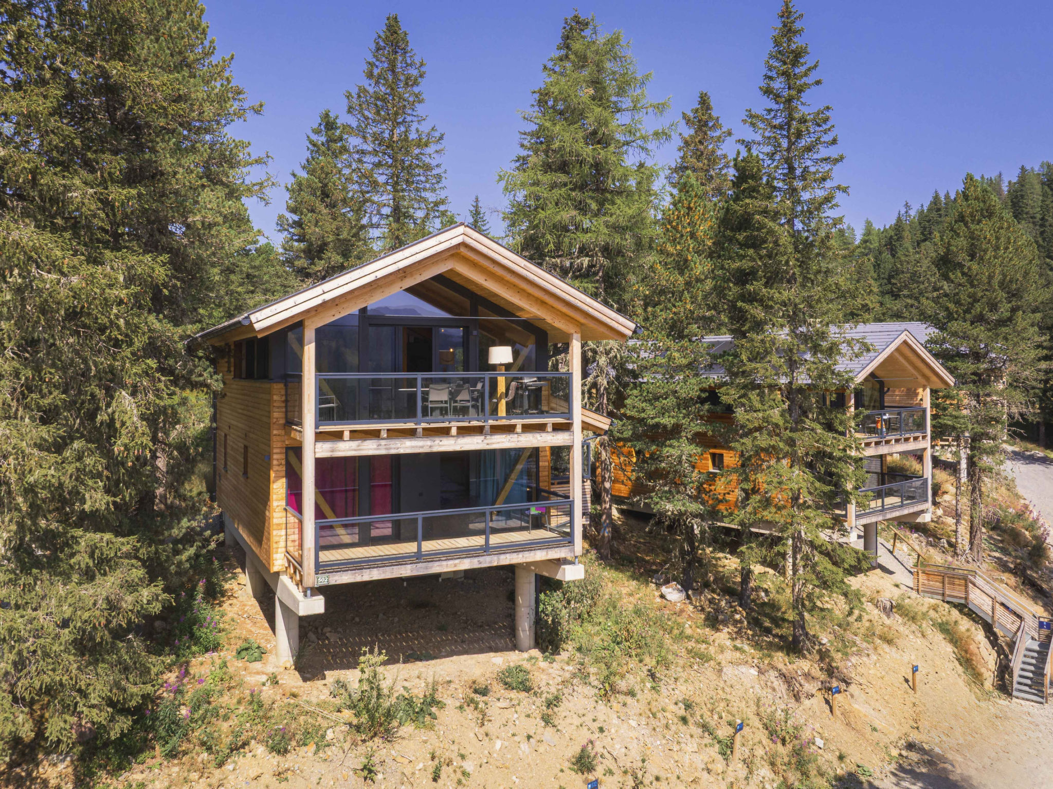02_NTH002_Sup Chalet mit Sauna und Hot Tub 2 Etage - Buiten