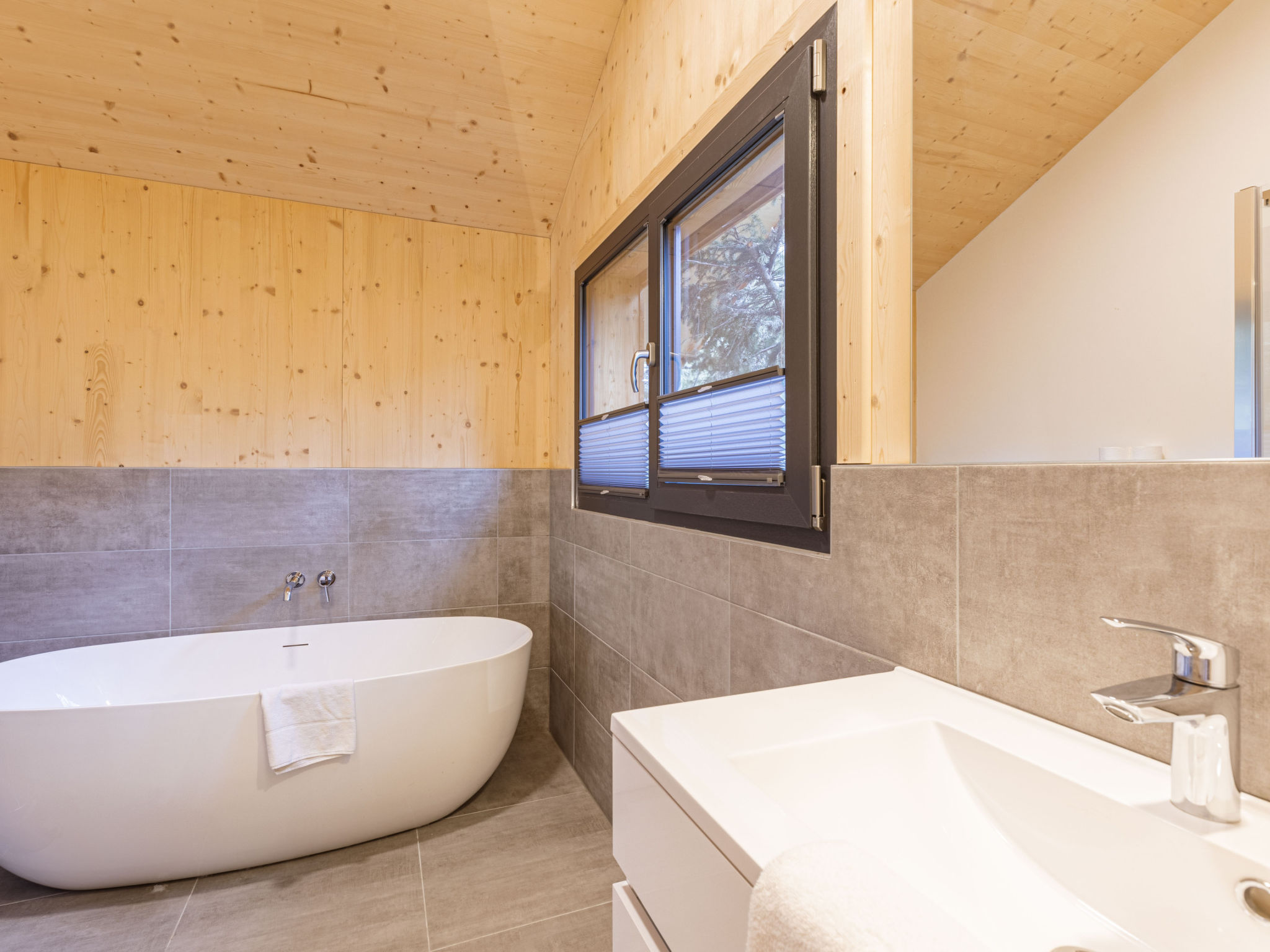 02_NTH002_Sup Chalet mit Sauna und Hot Tub 2 Etage - Binnen
