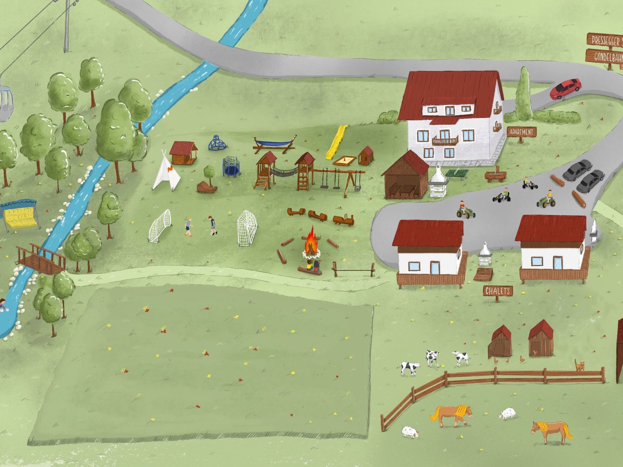 In Gemeinde Hermagor-Pressegger See mit Terrasse, Grill und Garten