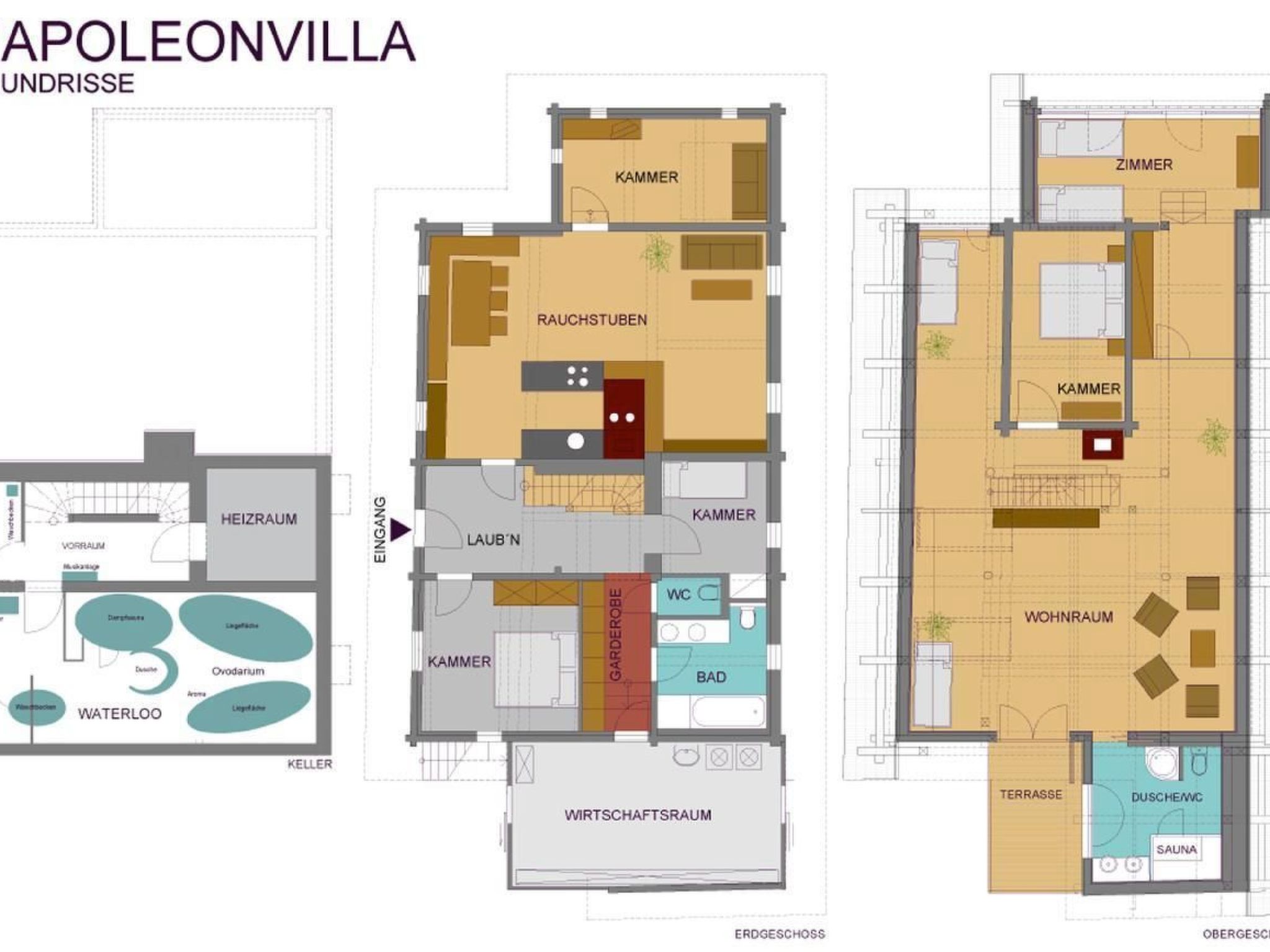 Napoleonvilla - Ferienhaus für kreative Auszeiten - Drinnen