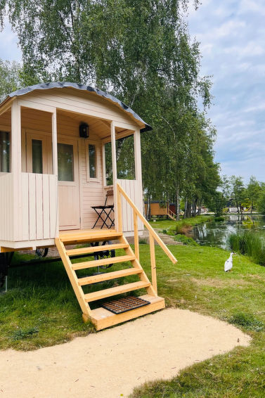 Camping Papillon Kinrooi - Pipowagen 2 P. Terras - Maaseik