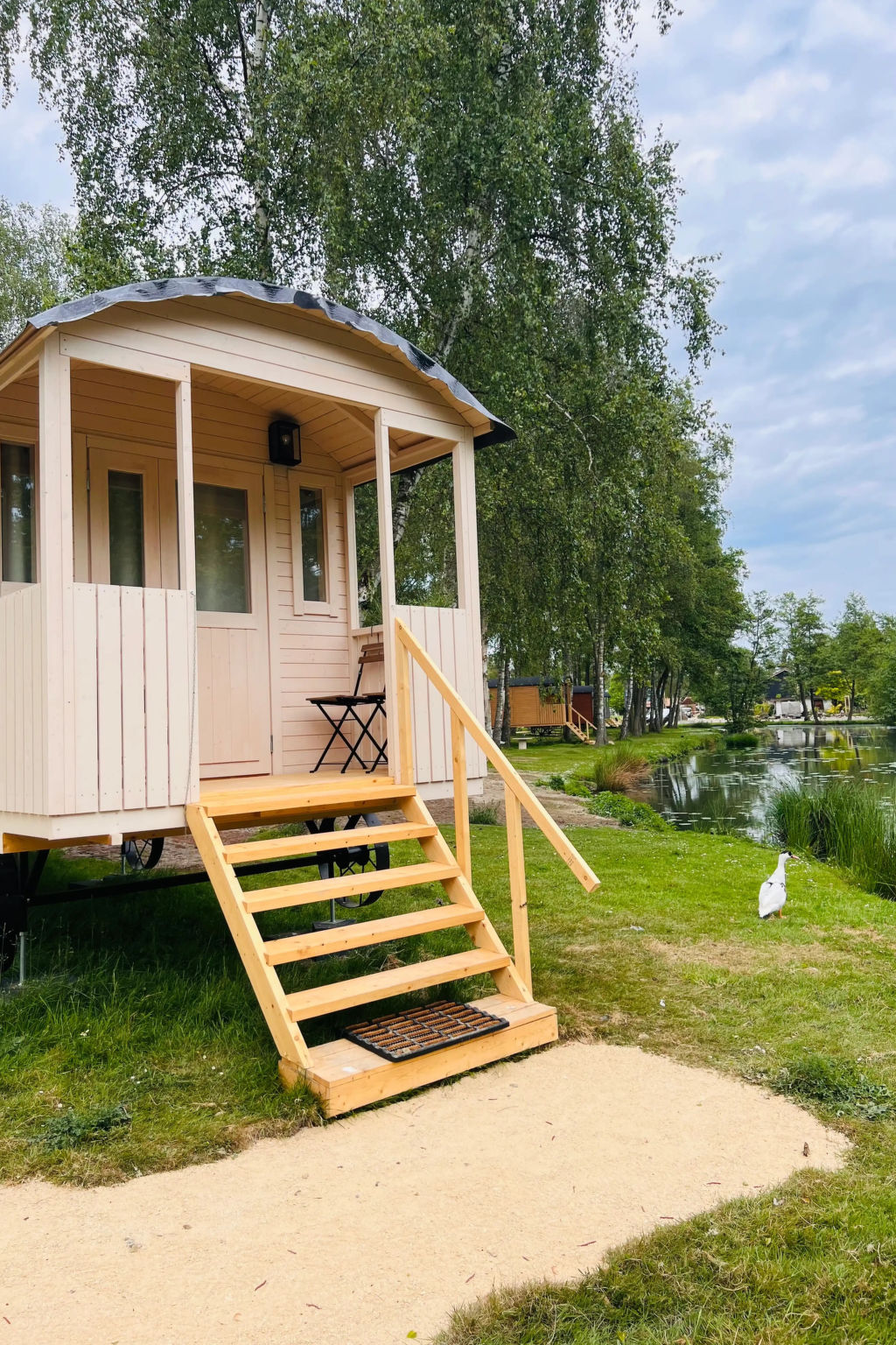Camping Papillon Kinrooi - Pipowagen 2 p. terras