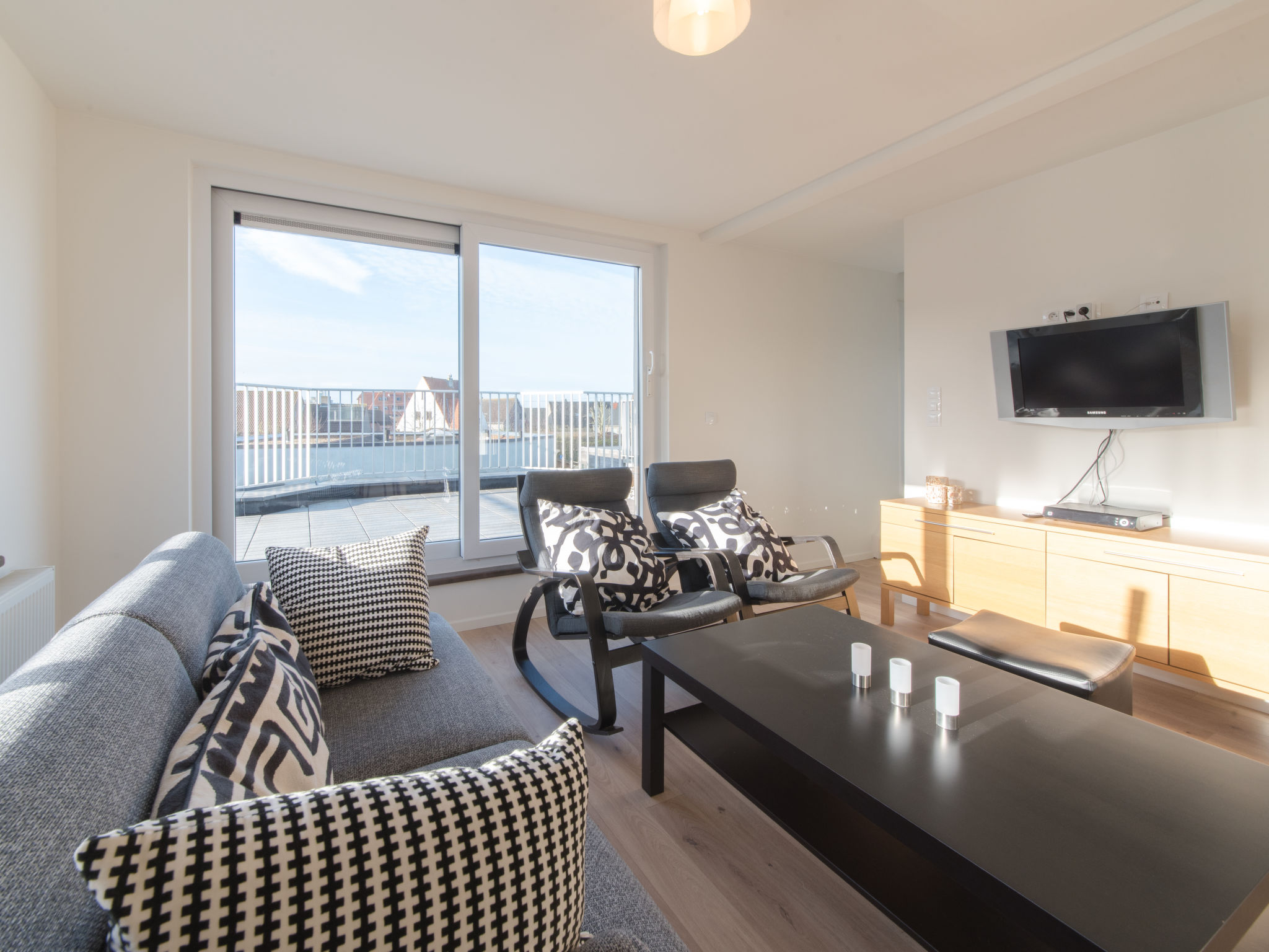 De Zeegloed duplex with parking Apartment in De Haan