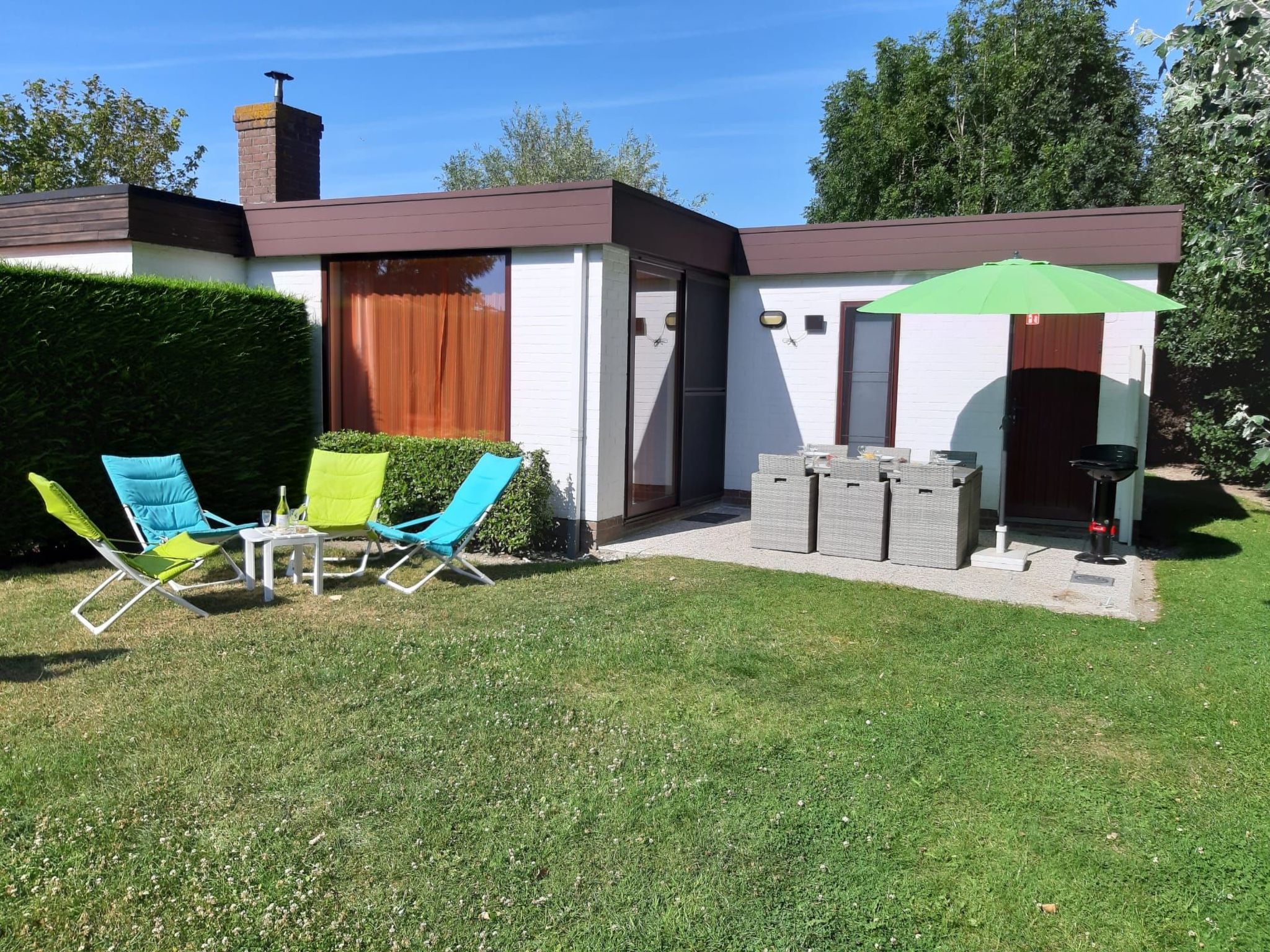 Ein Bungalow in einem Ferienpark, ganz in der Nähe vom Meer – Middelkerke – Küste