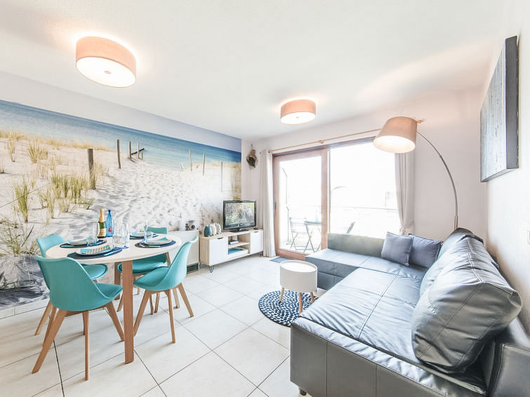 Verwarmd zwembad, 4-persoons appartement in Bredene aan zee