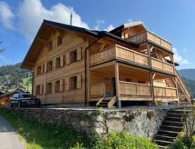 Ruim chalet-appartement voor 8 personen direct aan de skipiste van Morgins - thumbnail 1