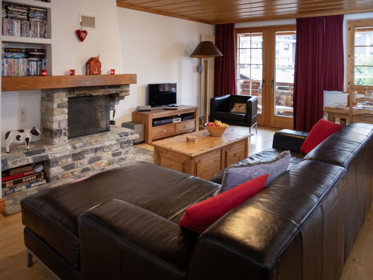 Op 300 m van de piste: Ruim appartement in centrum Villars in Villars